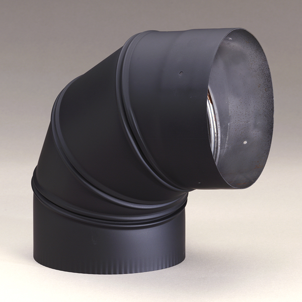 Heat-Fab 6 x 18 Black Stovepipe